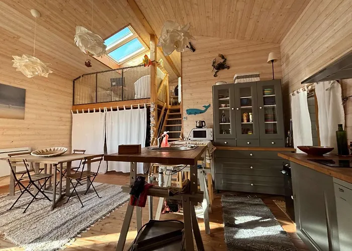 Aig 195 Chalet Loft En Bois Massif Avec Terrasse Et Vue Mer Gruissan